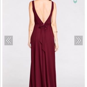 Show Me Your Mumu Jenn Maxi Dress in Merlot